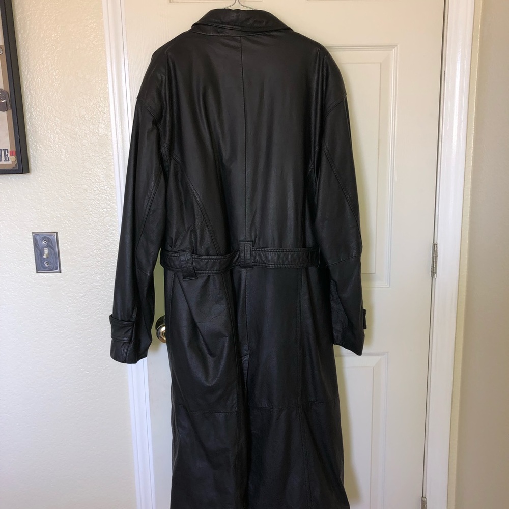 Men’s leather trench